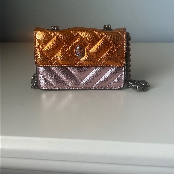 Metallic Gold and Silver Quilted Women's Bag - Picture 1 of 4